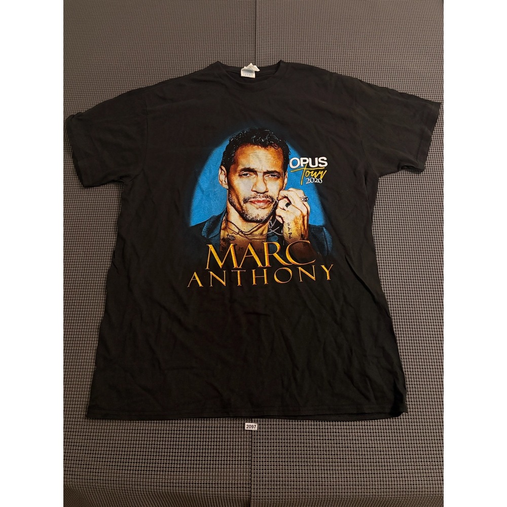 Marc Anthony Opus Tour 2020 Concert Graphic T-Shirt Black Delta Pro Weight Large